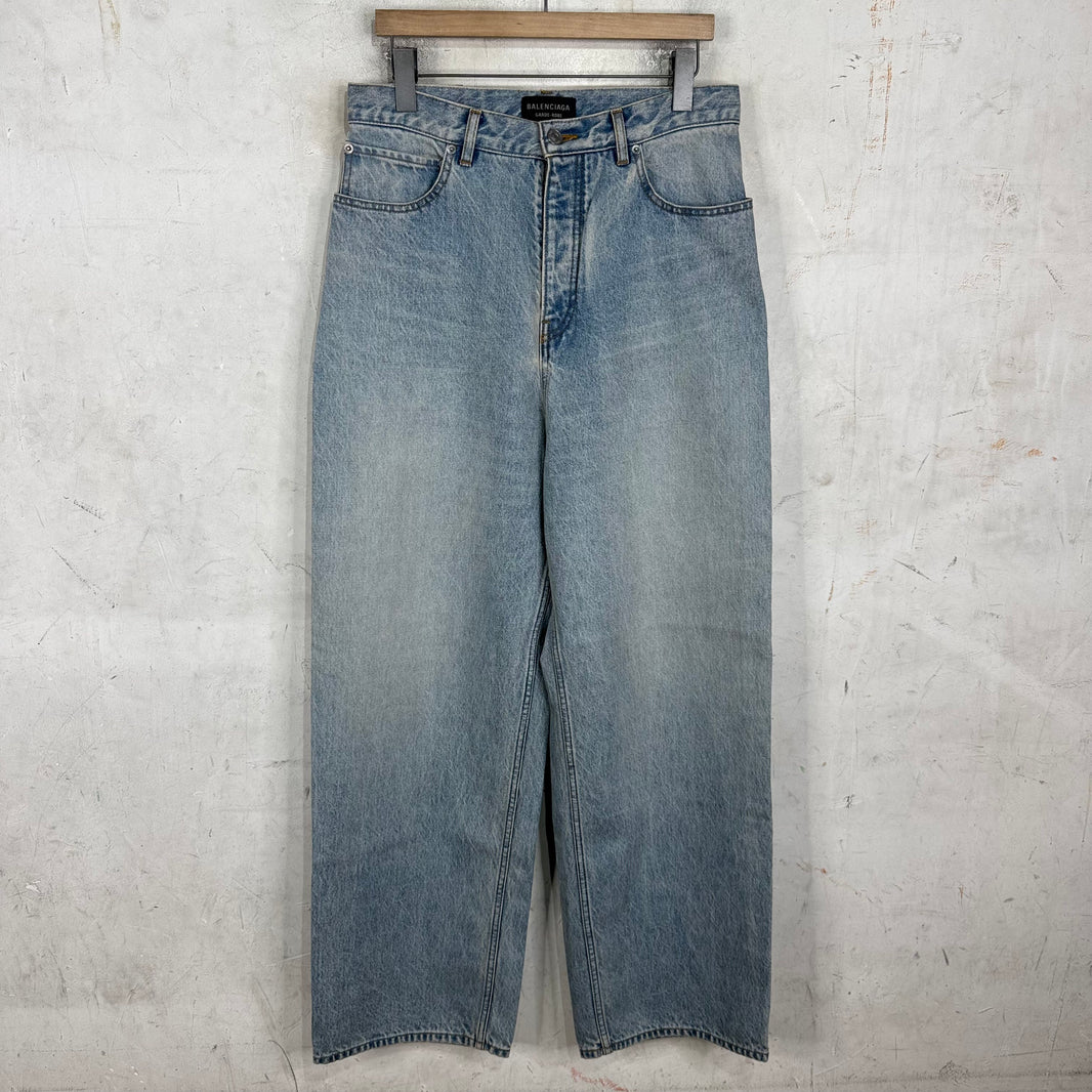 Balenciaga Garde Robe Lightwash Baggy Jeans