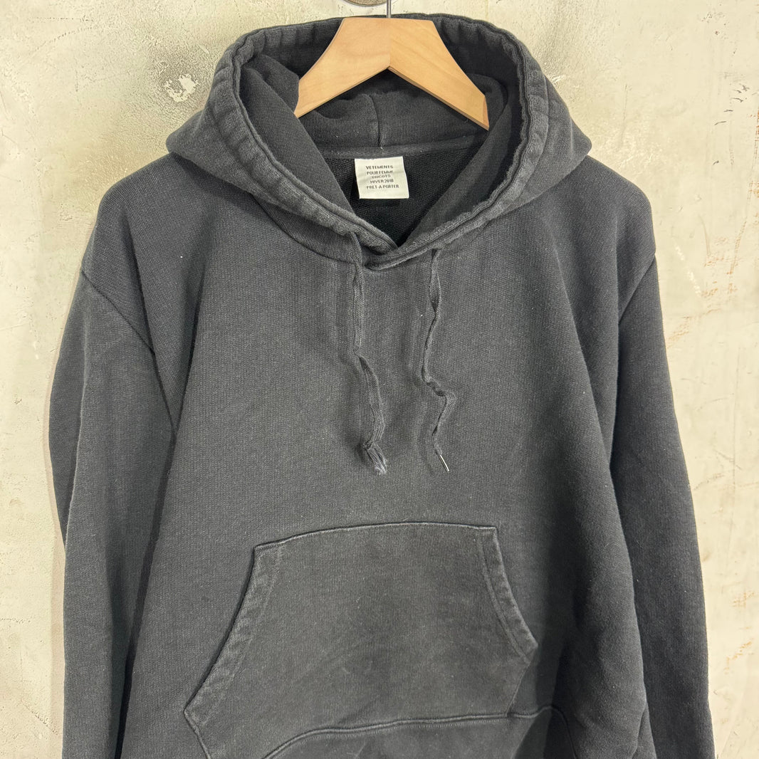 Vetements Hunch Shoulder Logo Hoodie