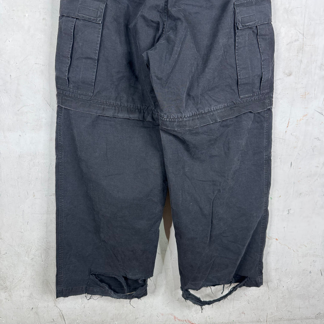 Balenciaga Distressed Ripstop Cargos