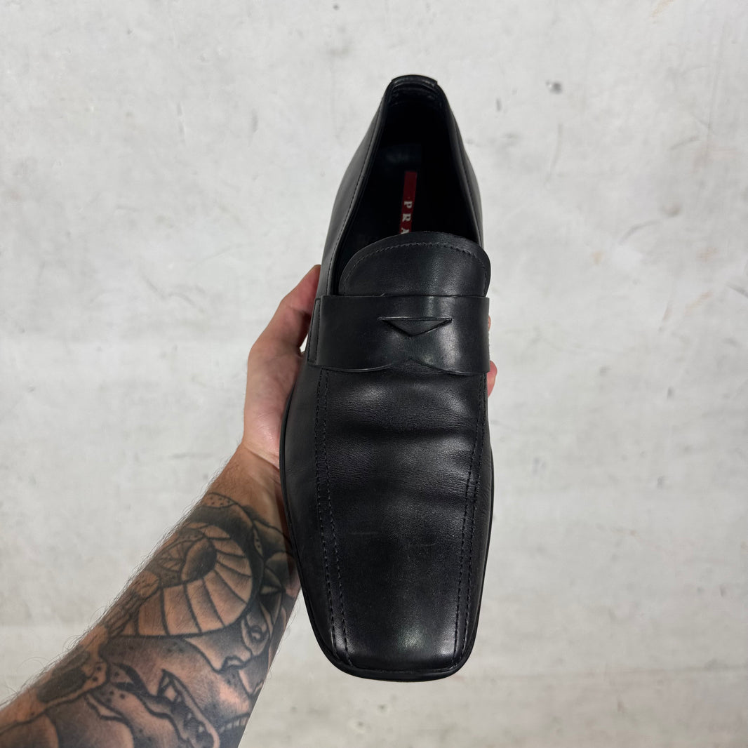Prada Leather Toblach Loafers