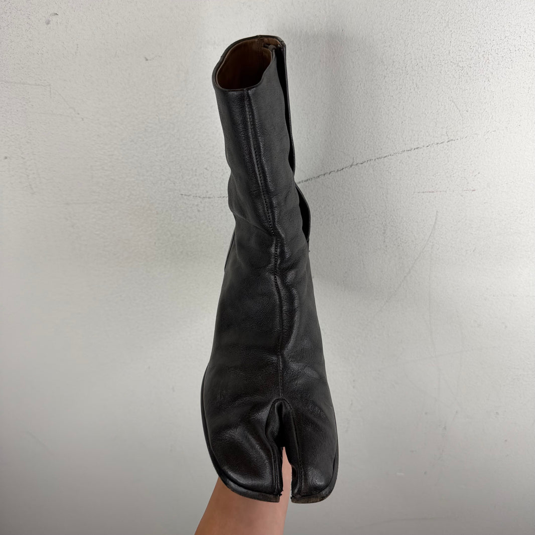 Margiela Leather Tabi Ankle Boots
