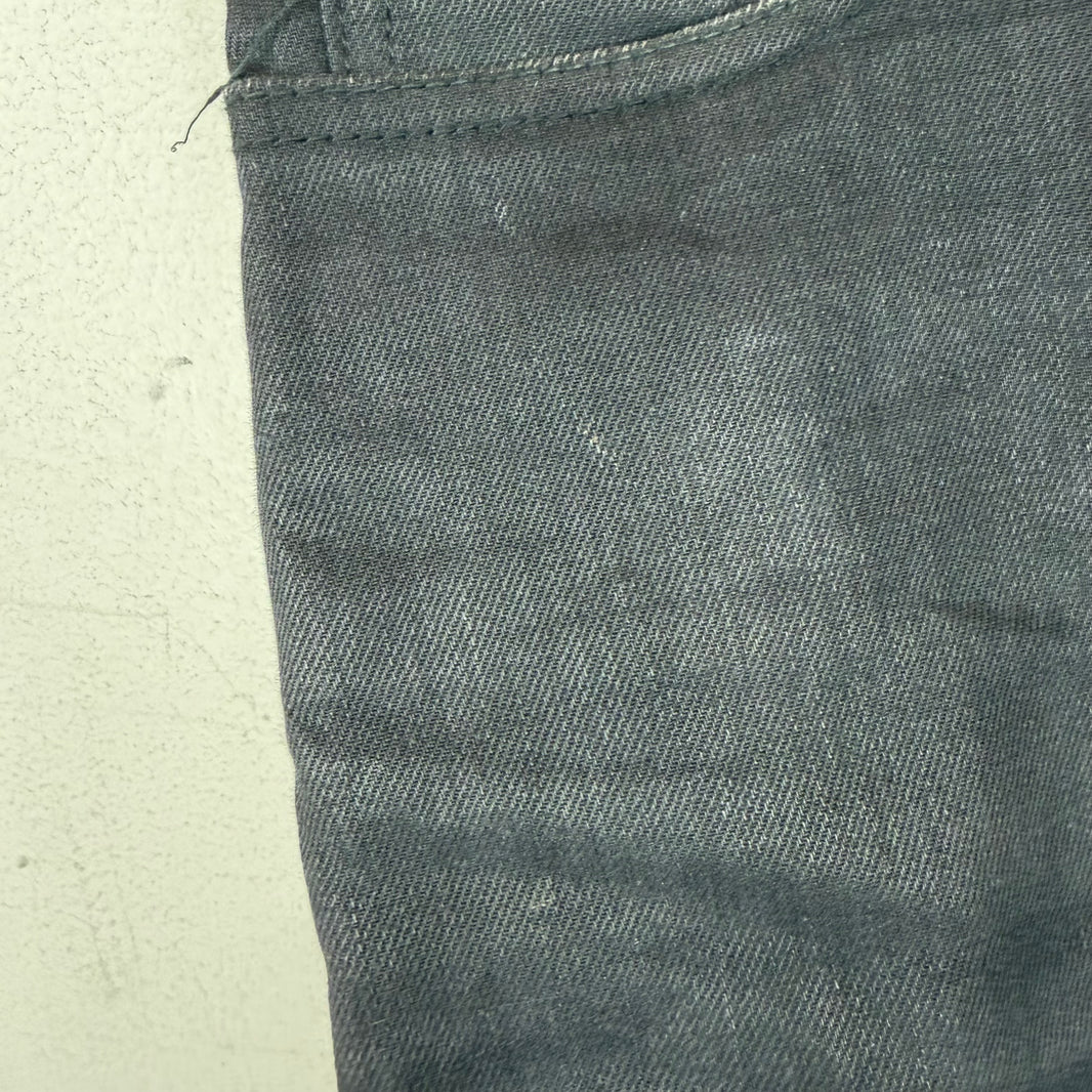 Saint Laurent Black Waxed Distressed D02 Jeans