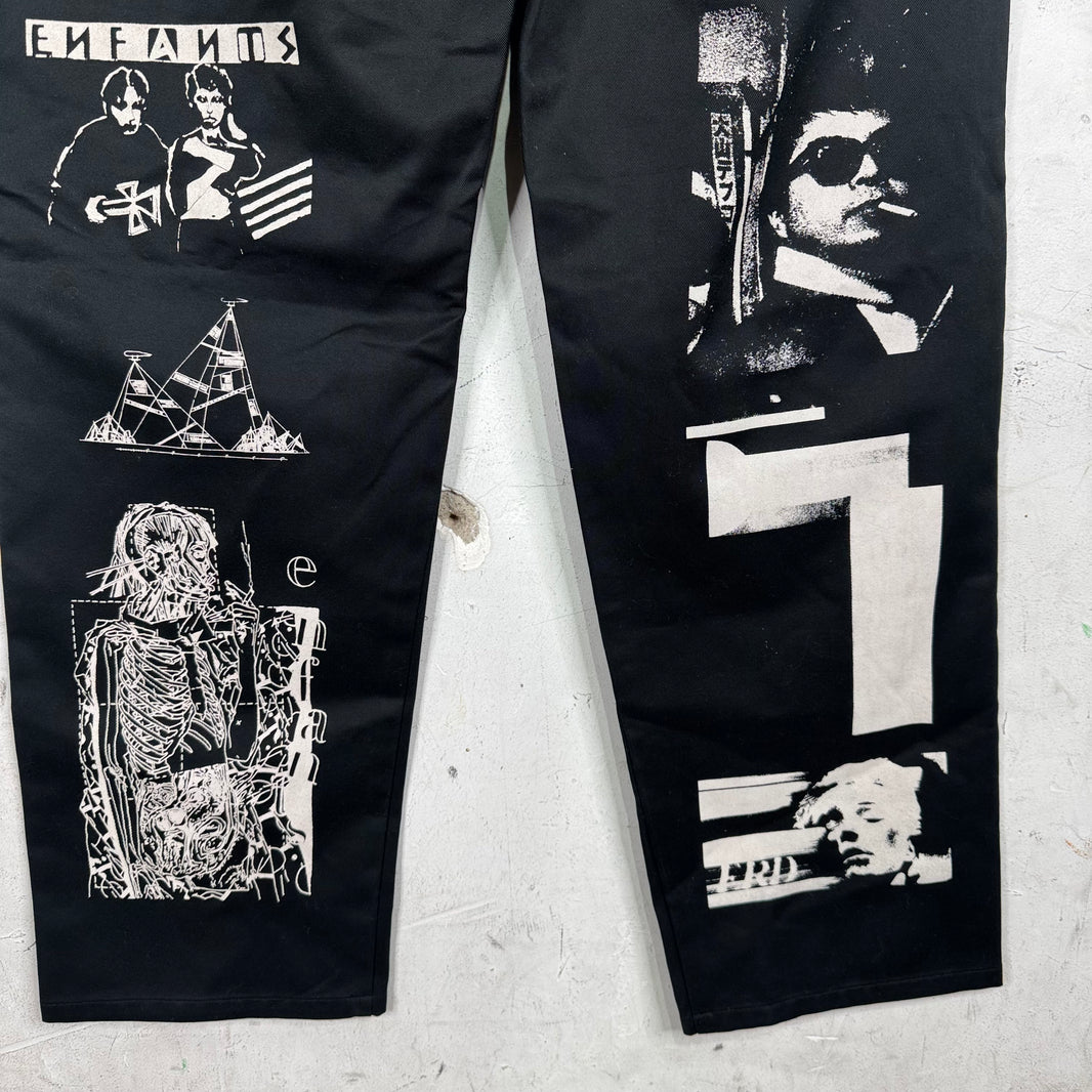 ERD Printed Collage Work Pants