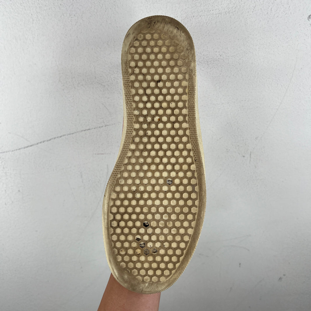 Celine Red Leather Slip On Sneakers