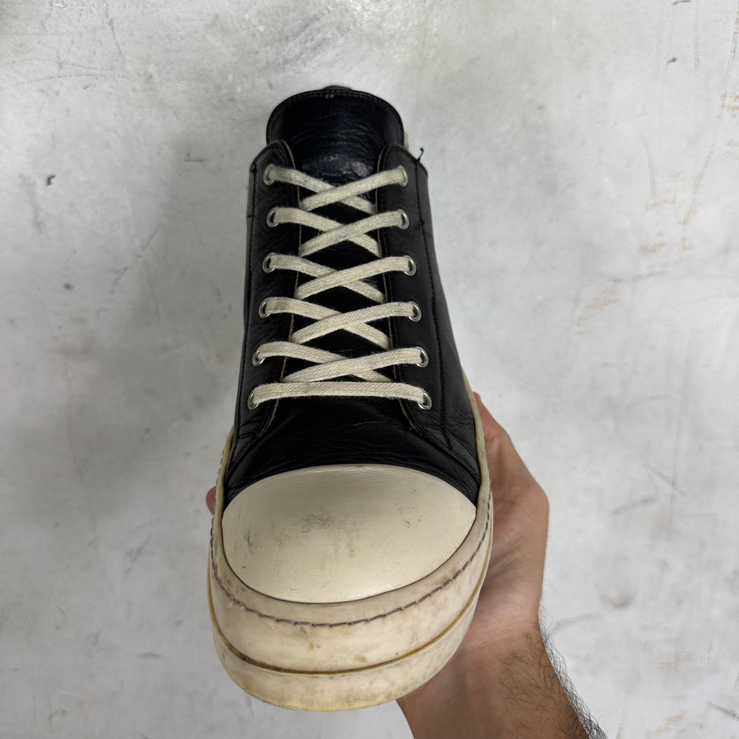 Rick Owens Black Leather Ramones