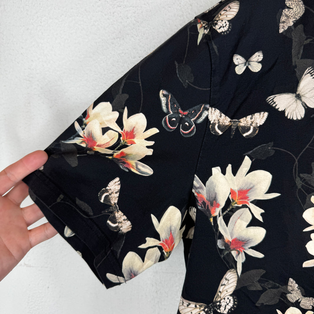Givenchy Butterfly & Flower Black T-Shirt