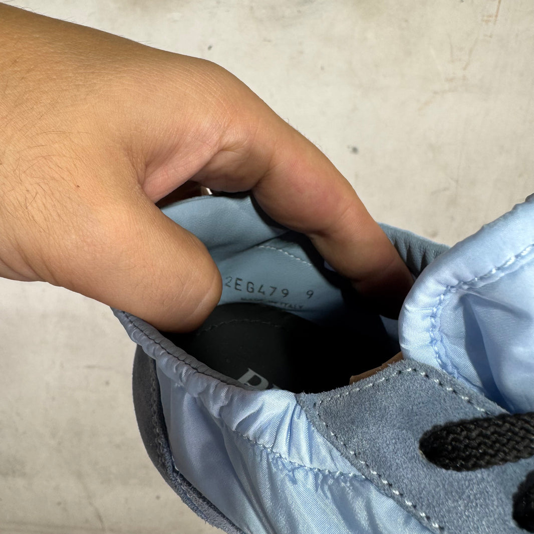 Prada Blue Collapse Sneakers