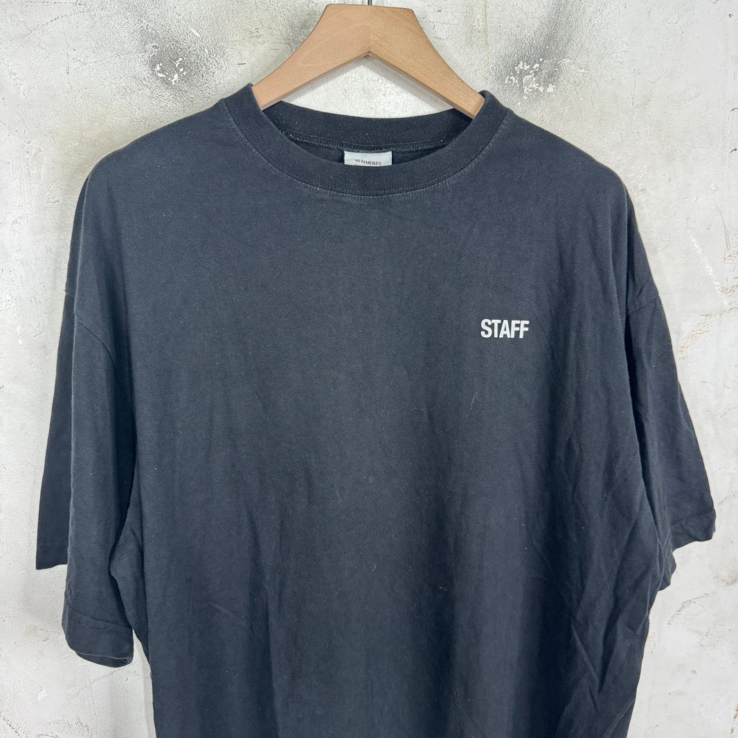 Vetements Staff 3M Logo T-Shirt
