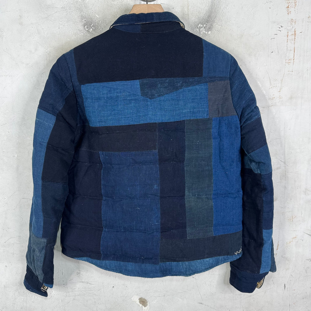 Visvim Women's Kerchief Indigo Down Overshirt