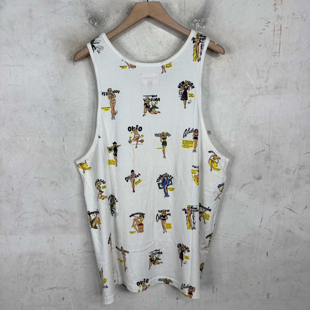 Supreme White Girls Tank