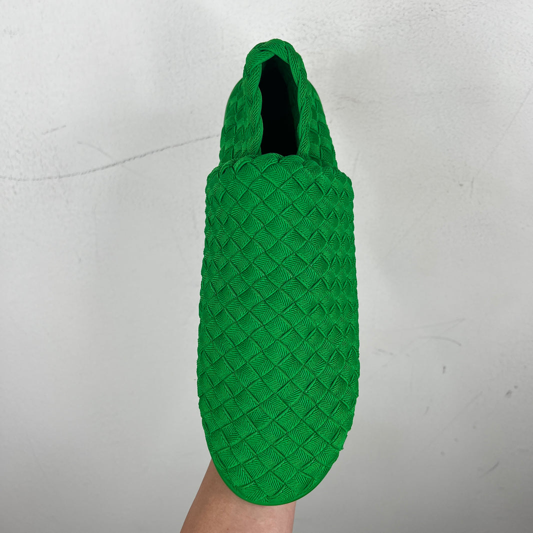 Bottega Veneta Green Plat Grass Slip On Sneakers