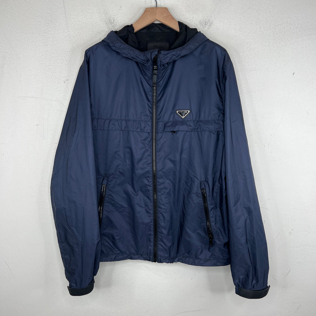 Prada Re-Nylon Hooded Windbreaker