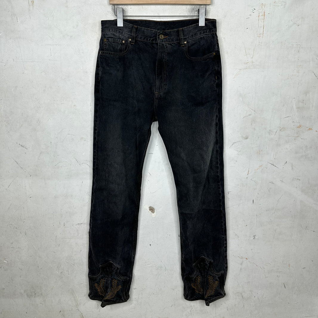 Y/Project Cowboy Black Jeans