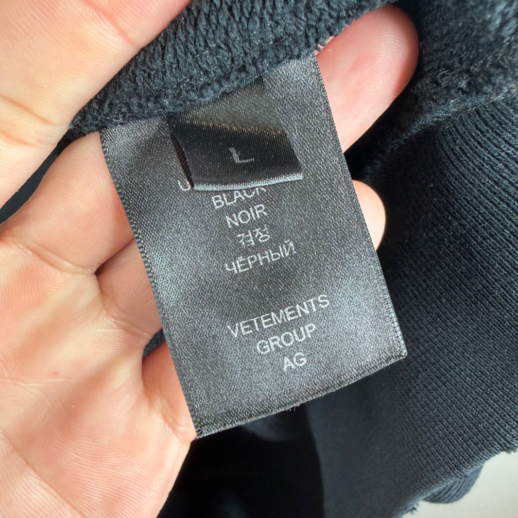 Vetements Distressed Afterlife Oversized Crewneck