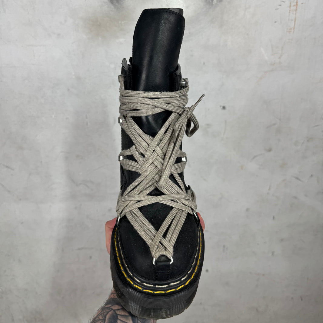 Rick Owens x Doc Marten Quad 1460 Megalace Boots