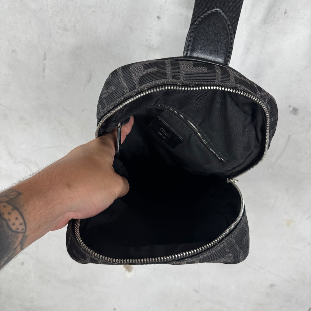 Fendi Canvas Zucca Sling Bag