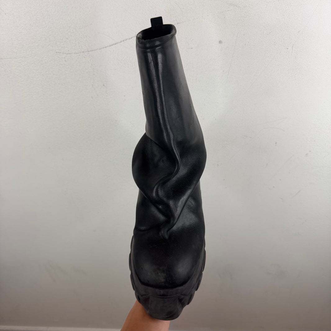 Rick Owens Smoked Mega Tractor Boot