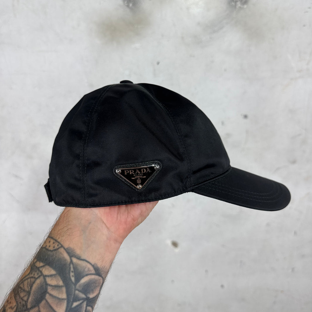 Prada Renylon Plaque Hat