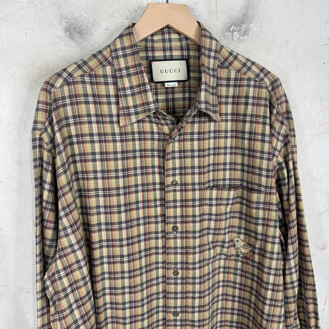 Gucci Plaid Bird Flannel