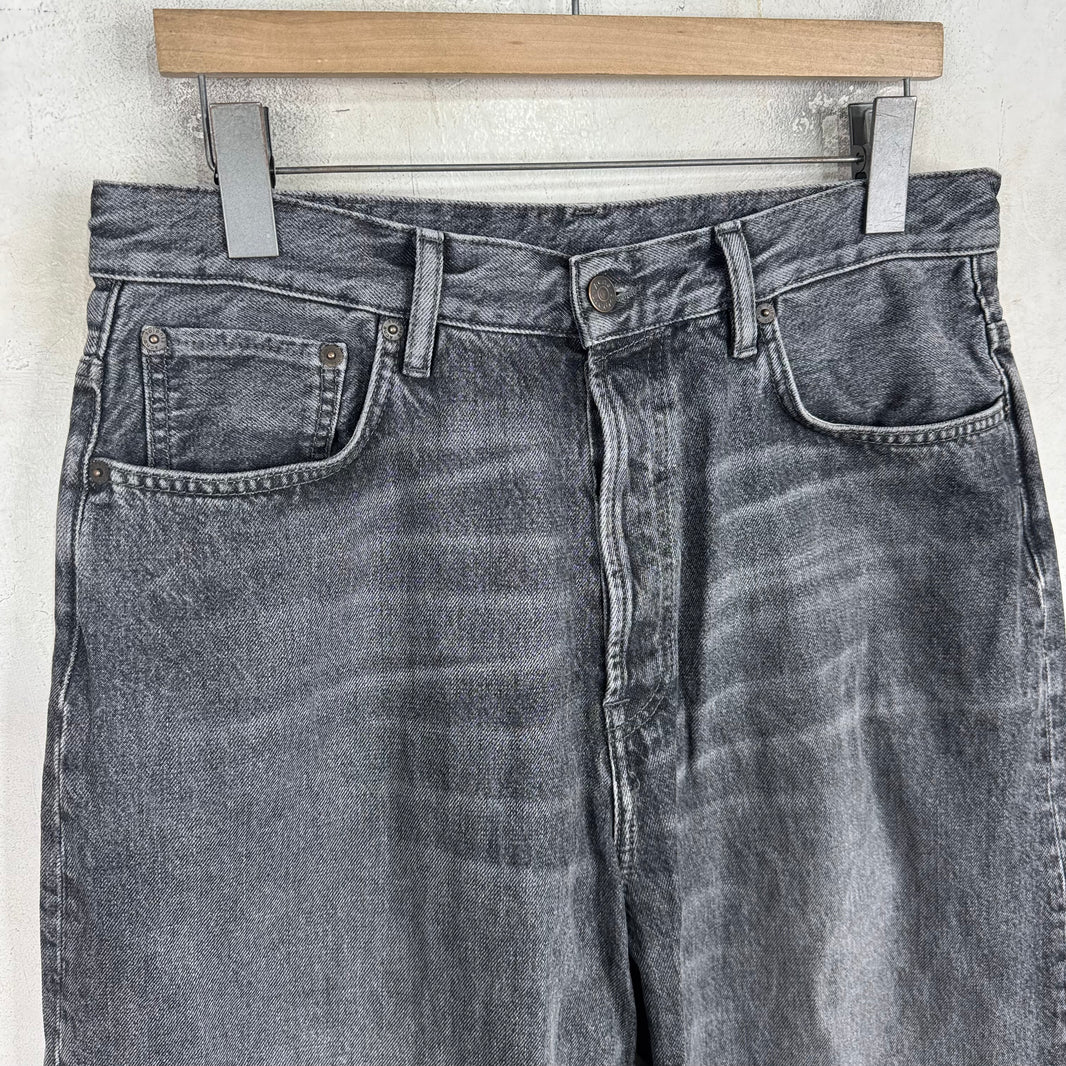 Acne Studios Charcoal Long Denim Shorts