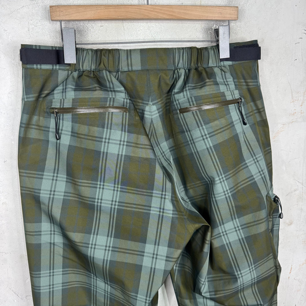 Supreme Green Plaid Gore-tex Pants