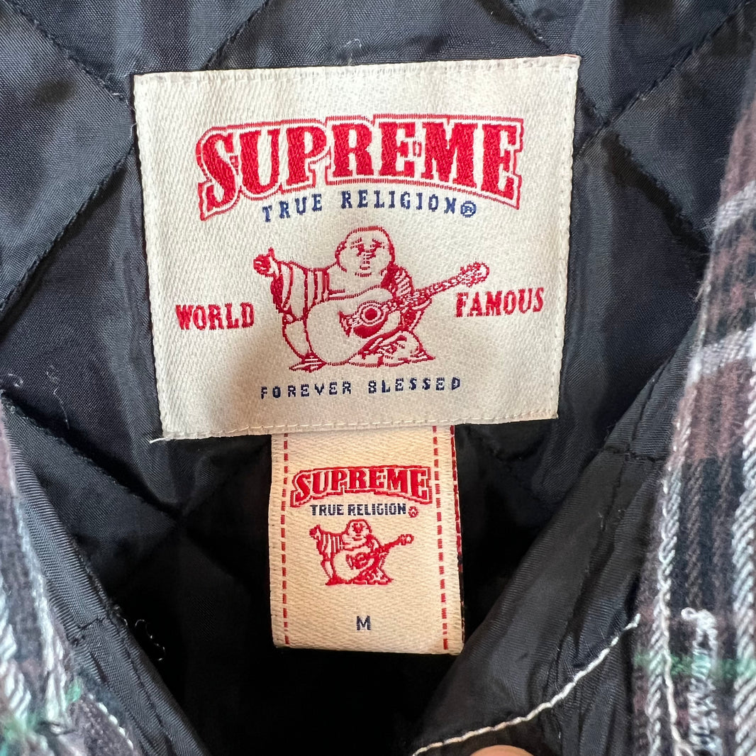 Supreme True Religion Quilted Button Up Shirt