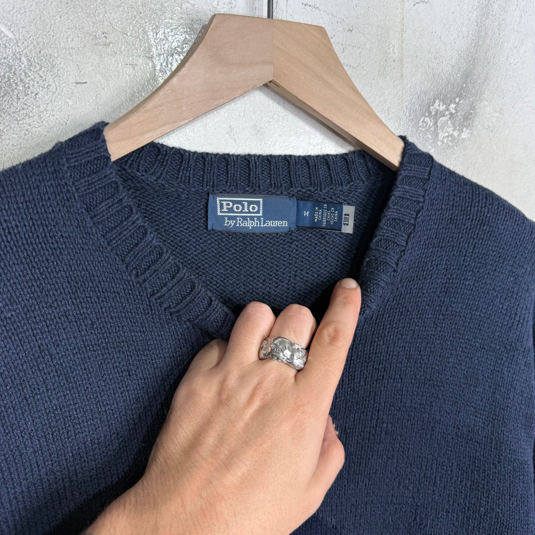 Ralph Lauren Navy Polo Bear Sweater