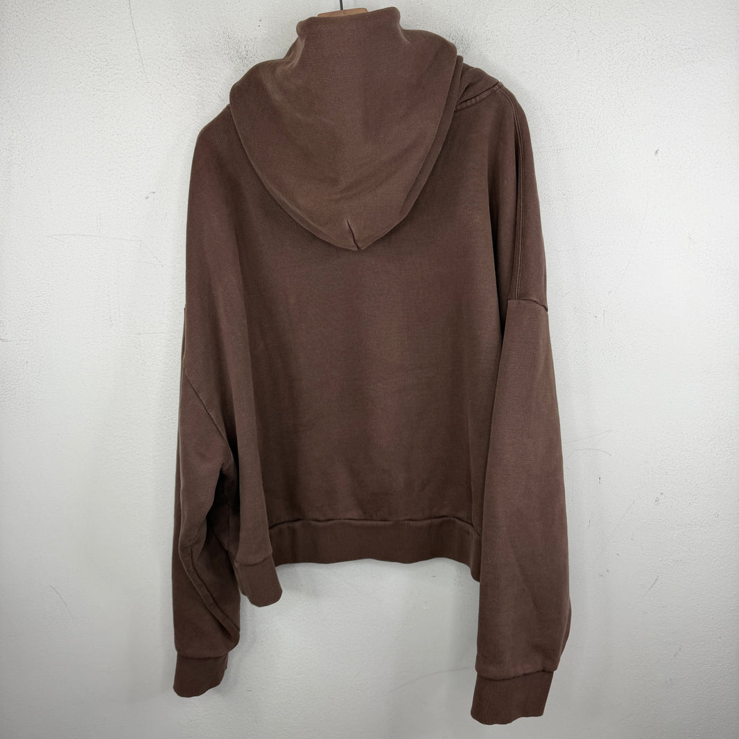 Entire Studios Brown Cropped Hoodie