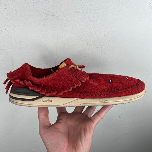 Visvim Red Maliseet Shaman Folk Sneakers
