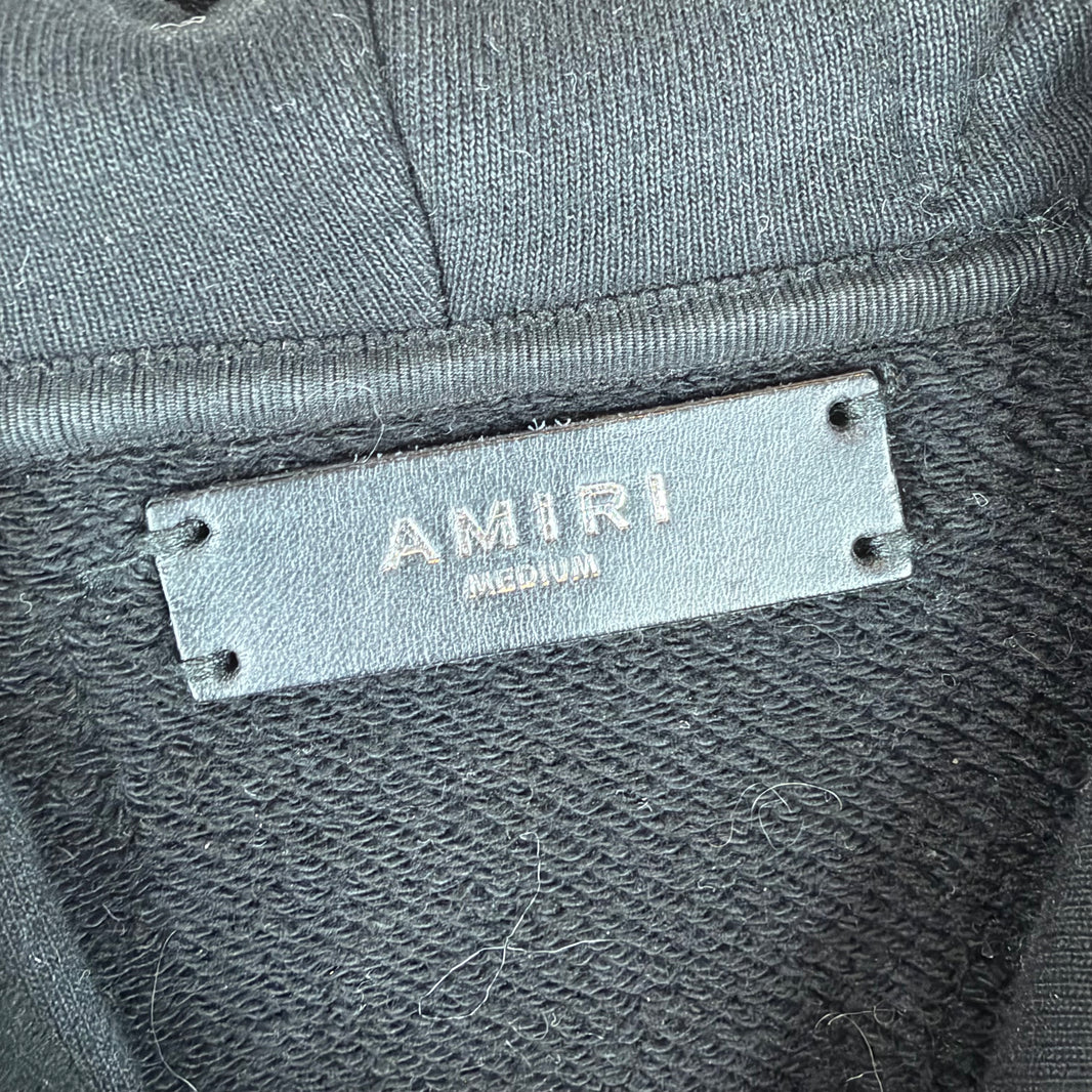 Amiri Sample Suede Star Patch Hoodie