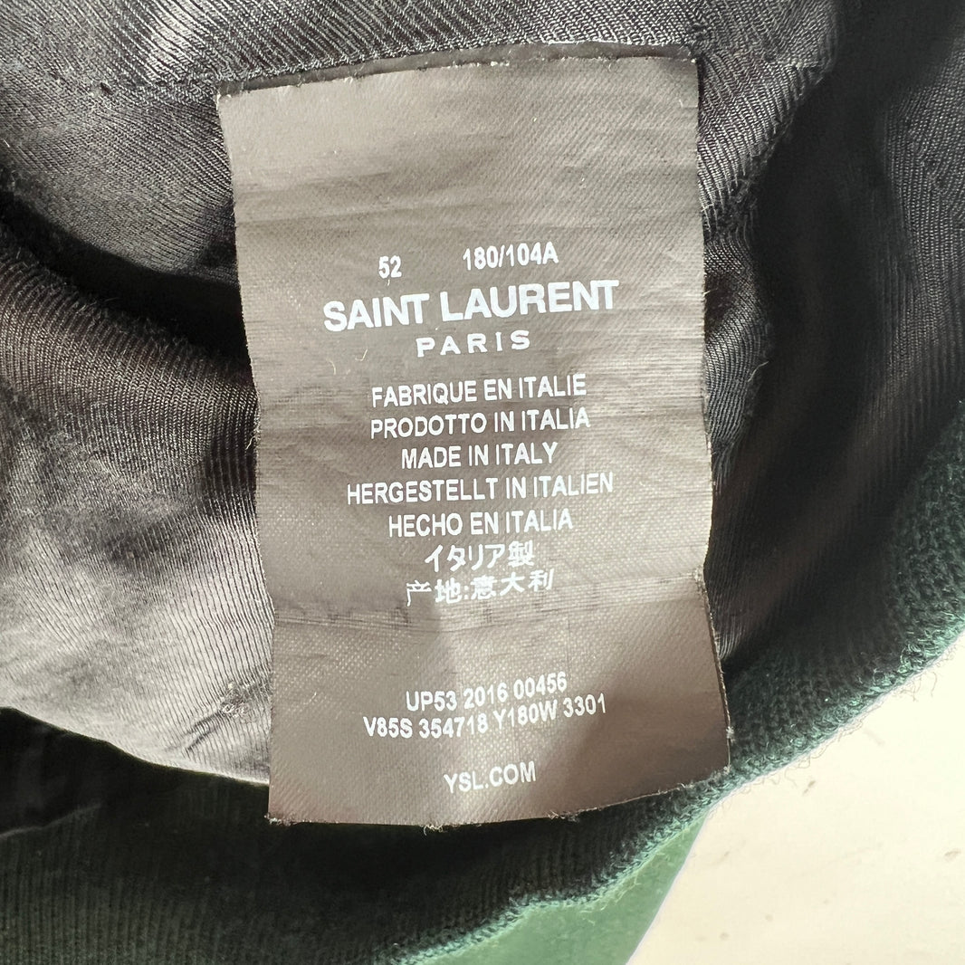 Saint Laurent Forest Green Teddy Jacket
