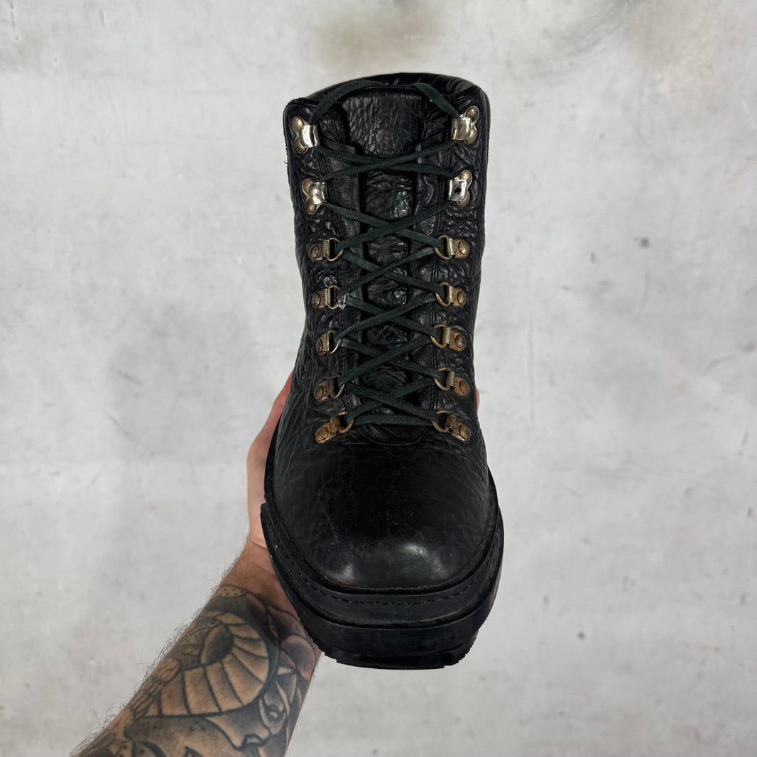 Guidi Black Leather Hiking Boots