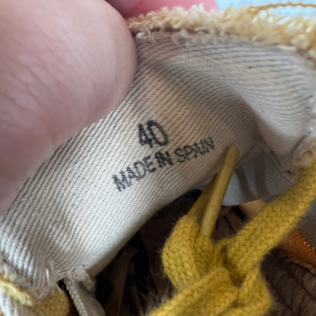 Margiela Yellow Canvas Espadrilles Replica Sneakers