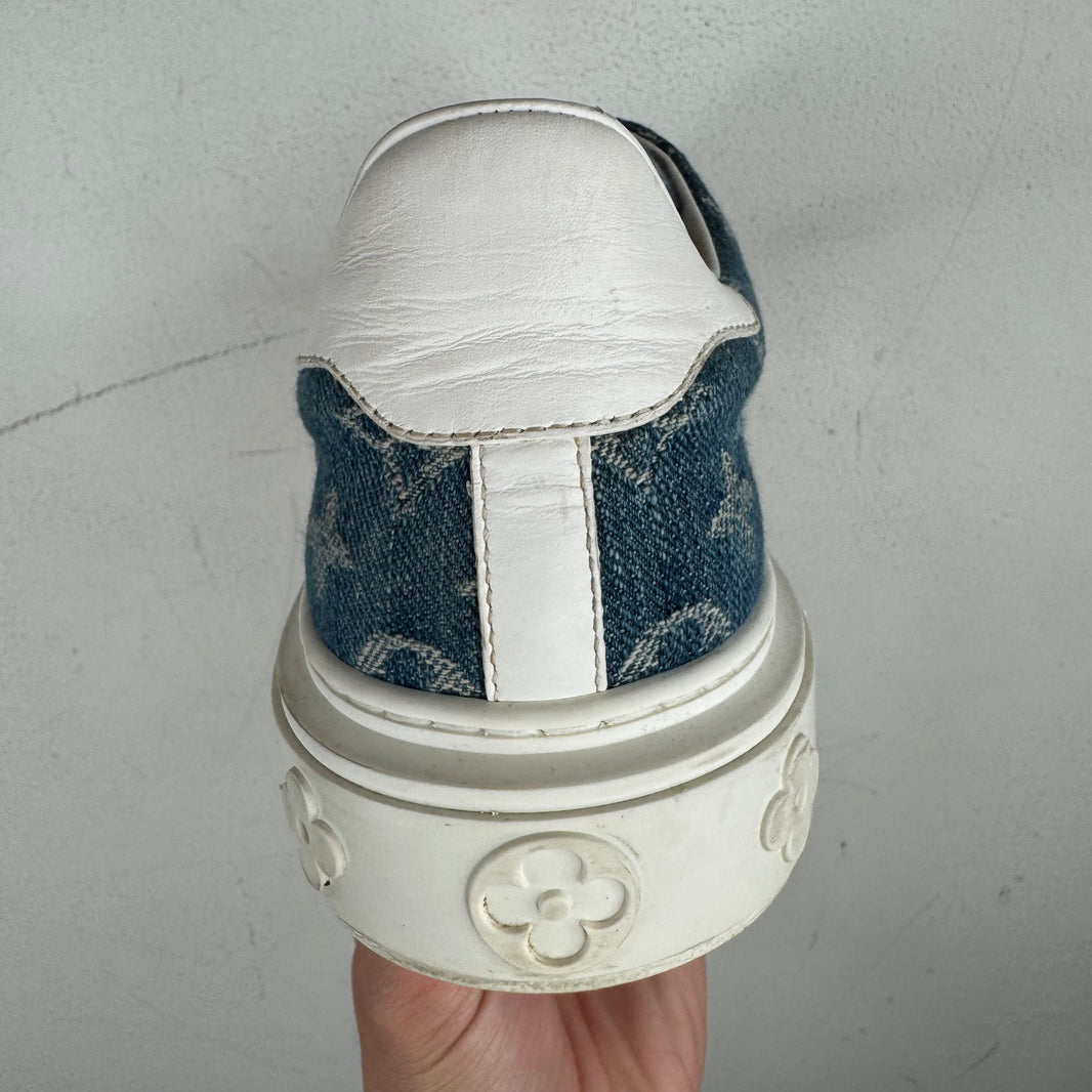 Louis Vuitton Blue Denim Monogram Sneakers