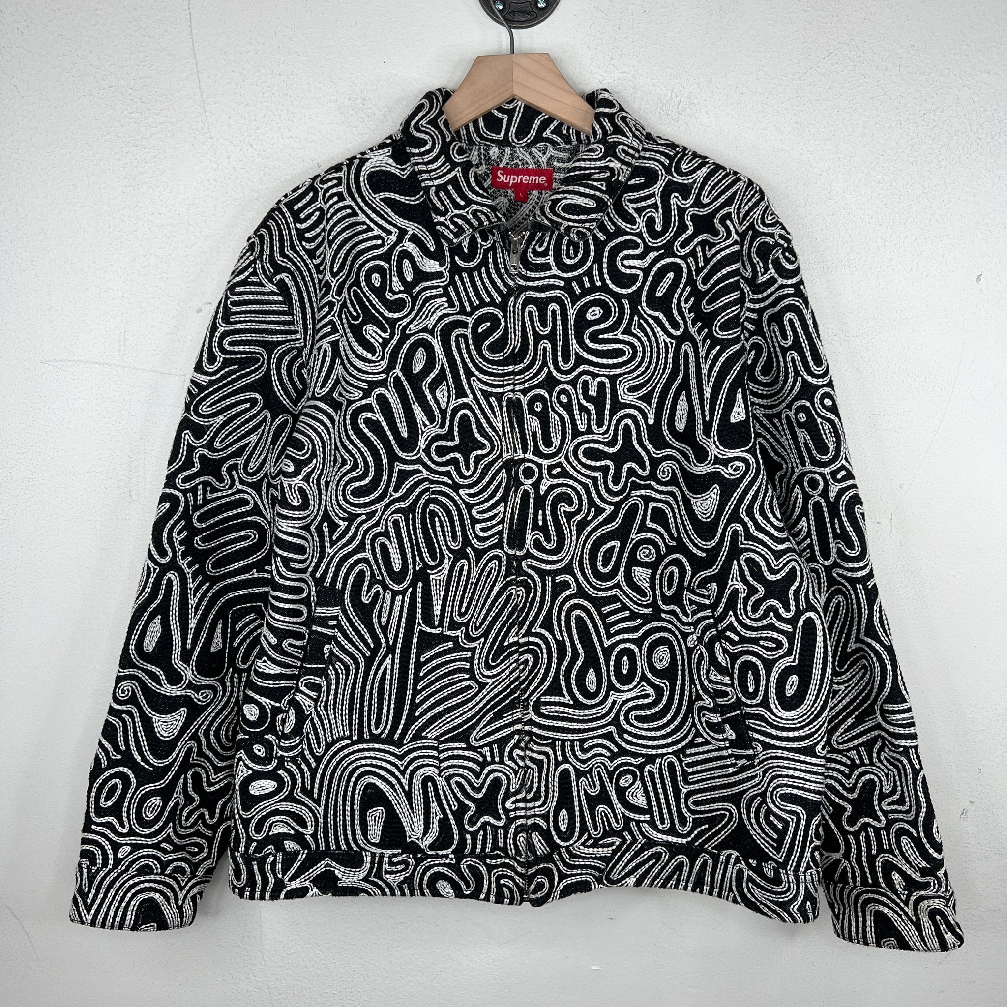 Supreme Chainstitch Black Denim Jacket