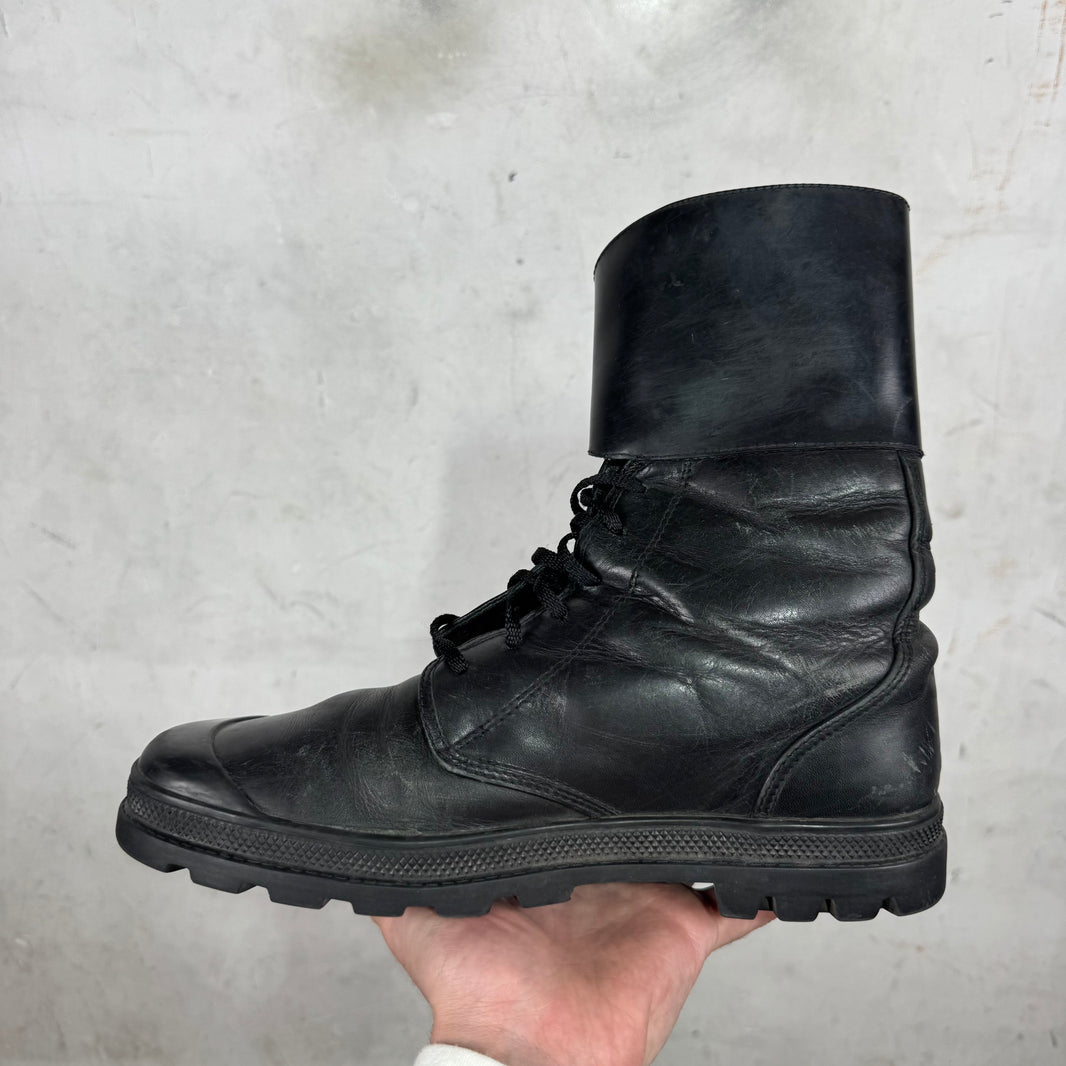 Helmut Lang Buckled Combat Boots