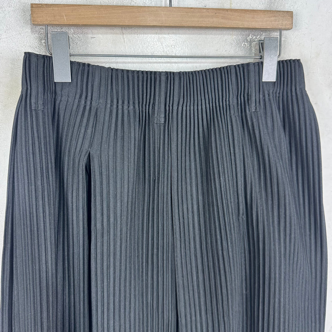 Issey Miyake Black Skirted Pleates Shorts