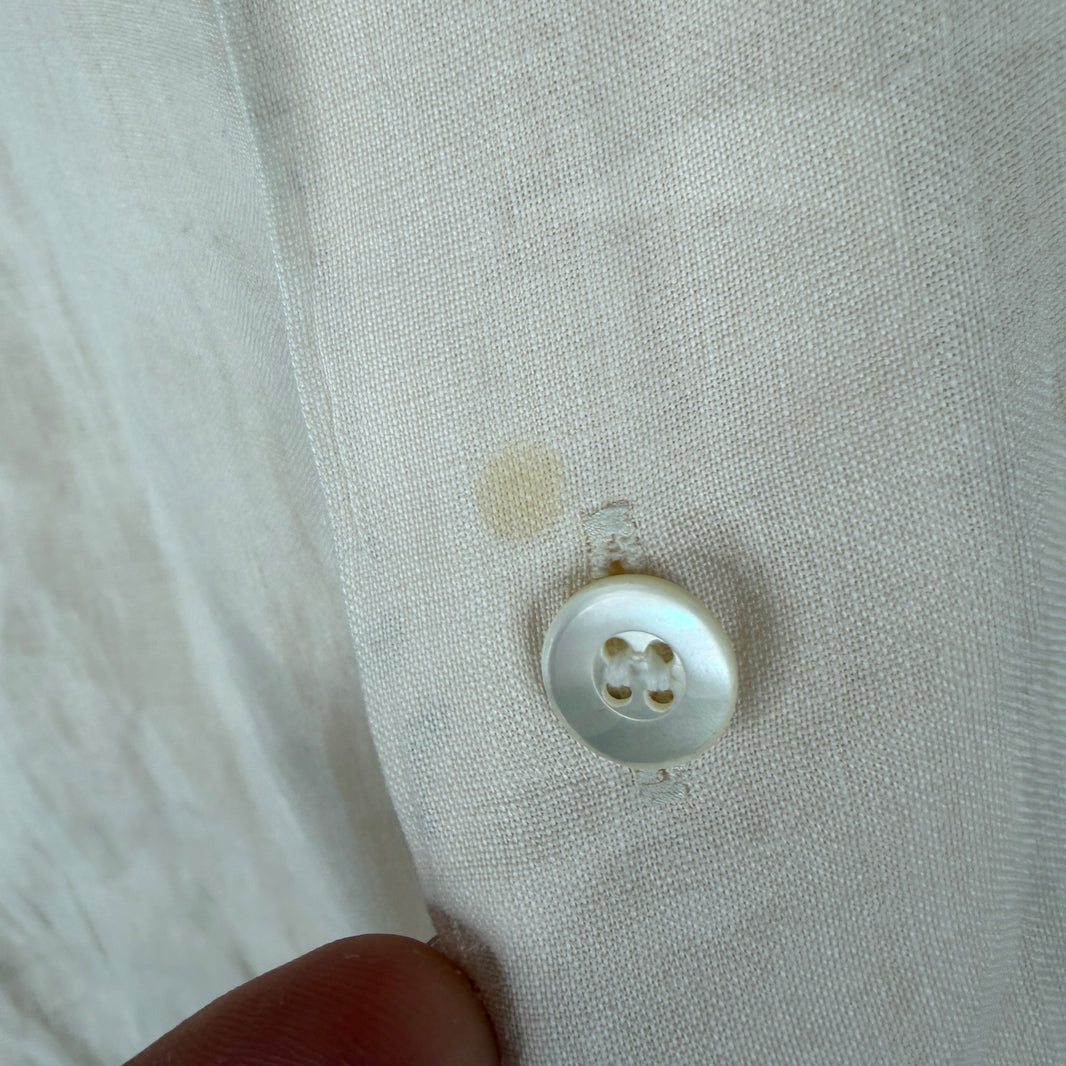 Issey Miyake Men Cream Button Up LS Shirt