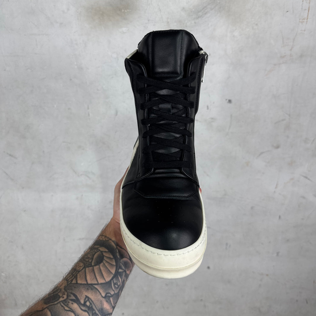 Rick Owens Black Cut Tongue Geobaskets