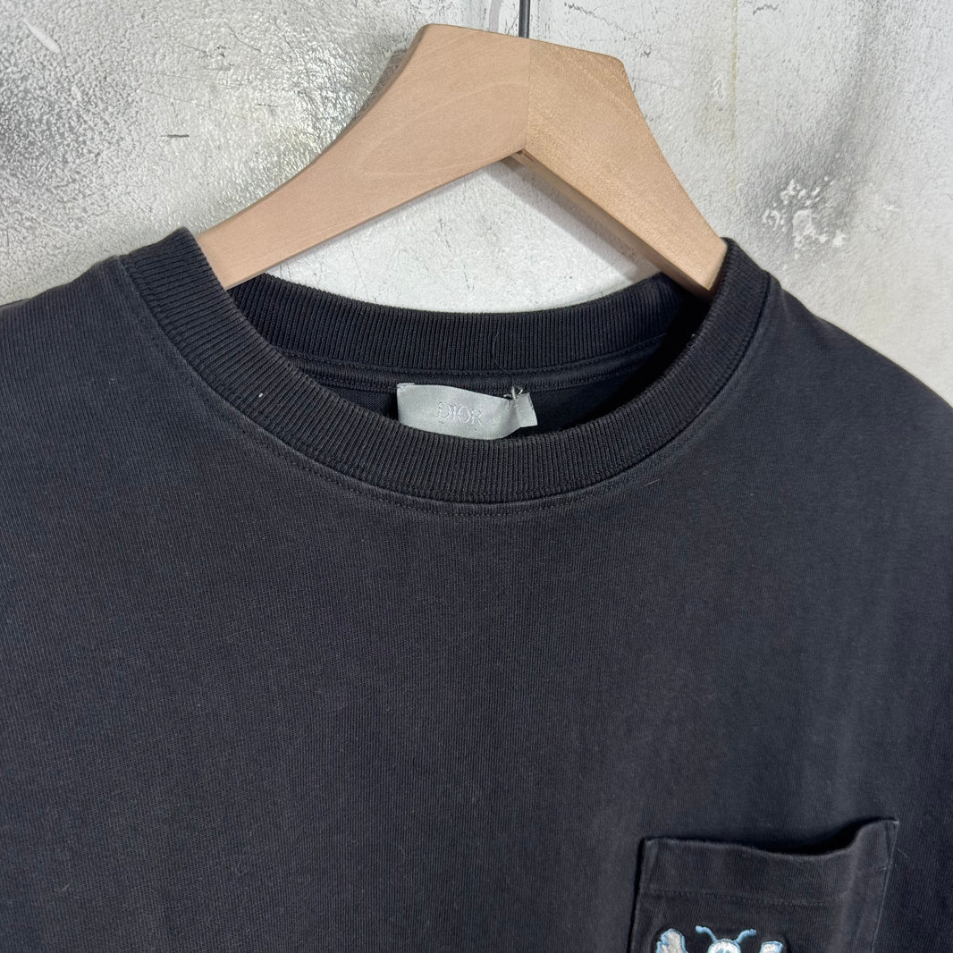 Dior Stussy Bee Black T-Shirt