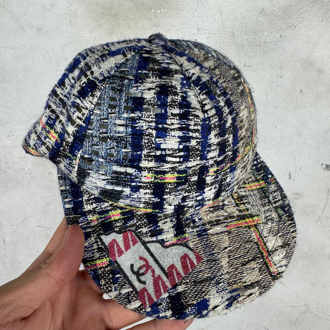 Chanel Tweed Snapback Hat