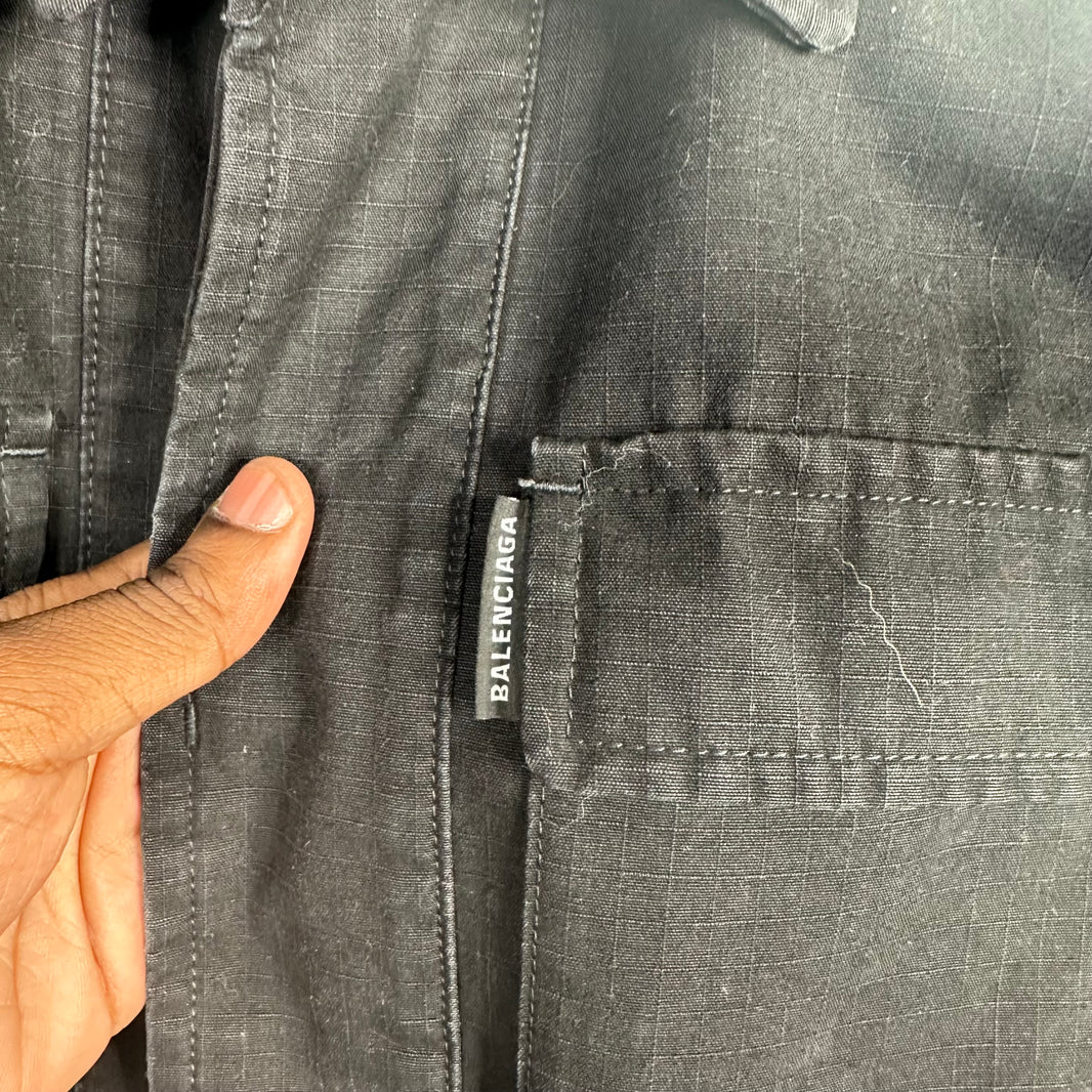 Balenciaga Ripstop ShoulderPad Overshirt