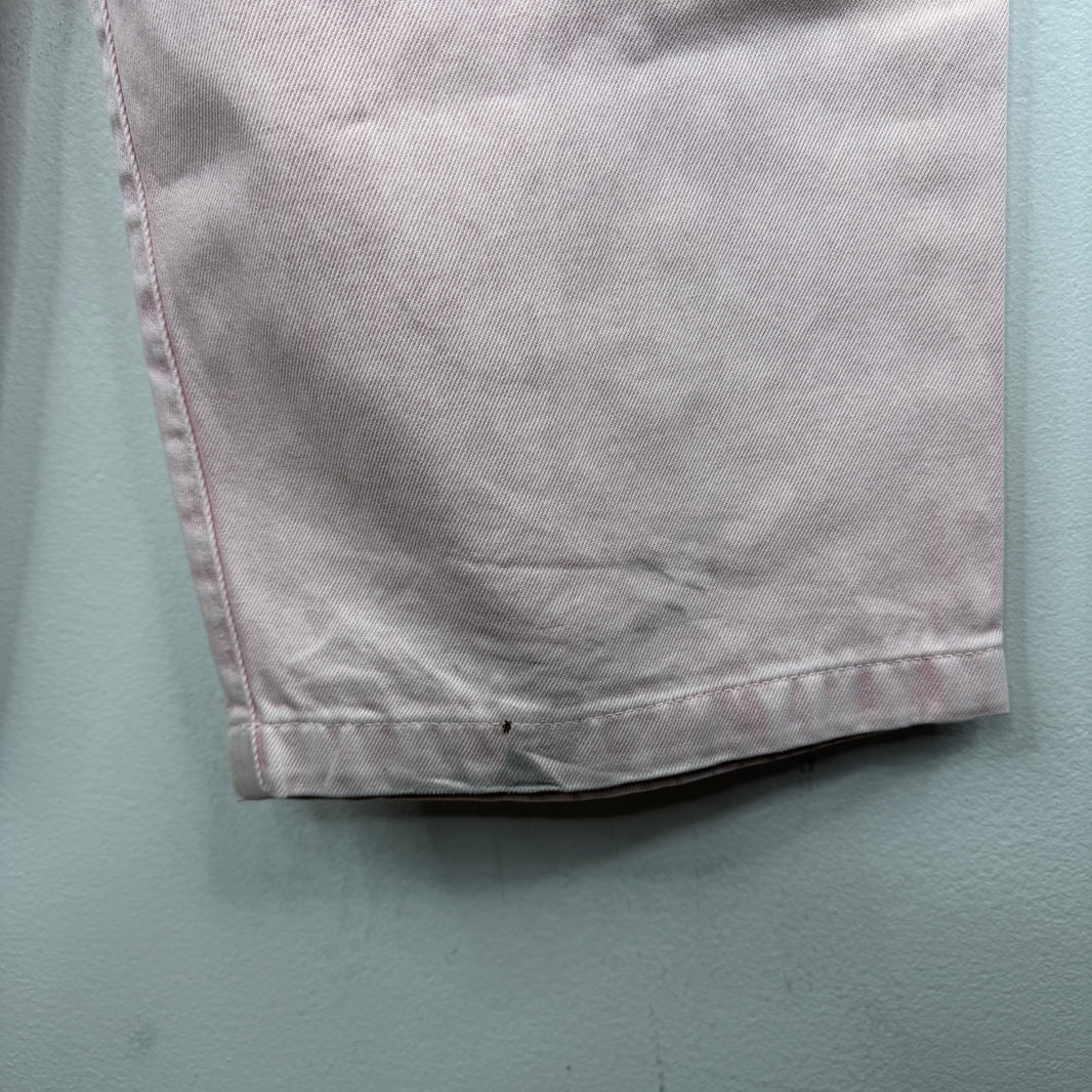 Dries Van Noten Pink Wide Leg Baggy Jeans
