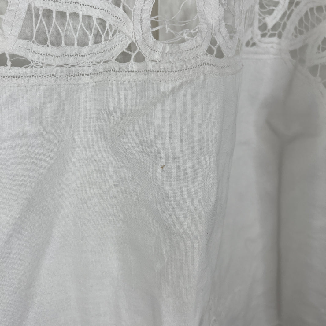 Bode Linen Cutwork Shirt