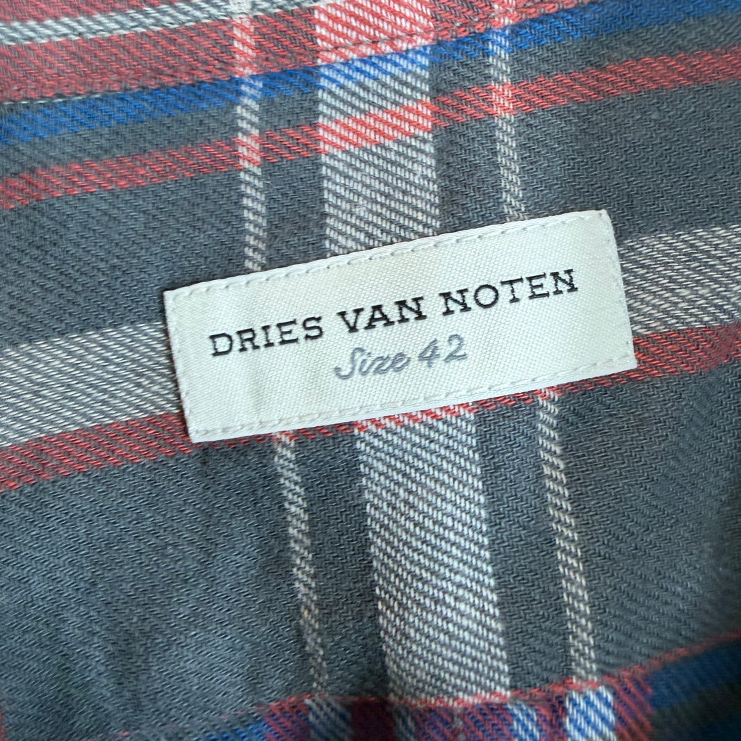 Dries Van Noten Red Thin Flannel