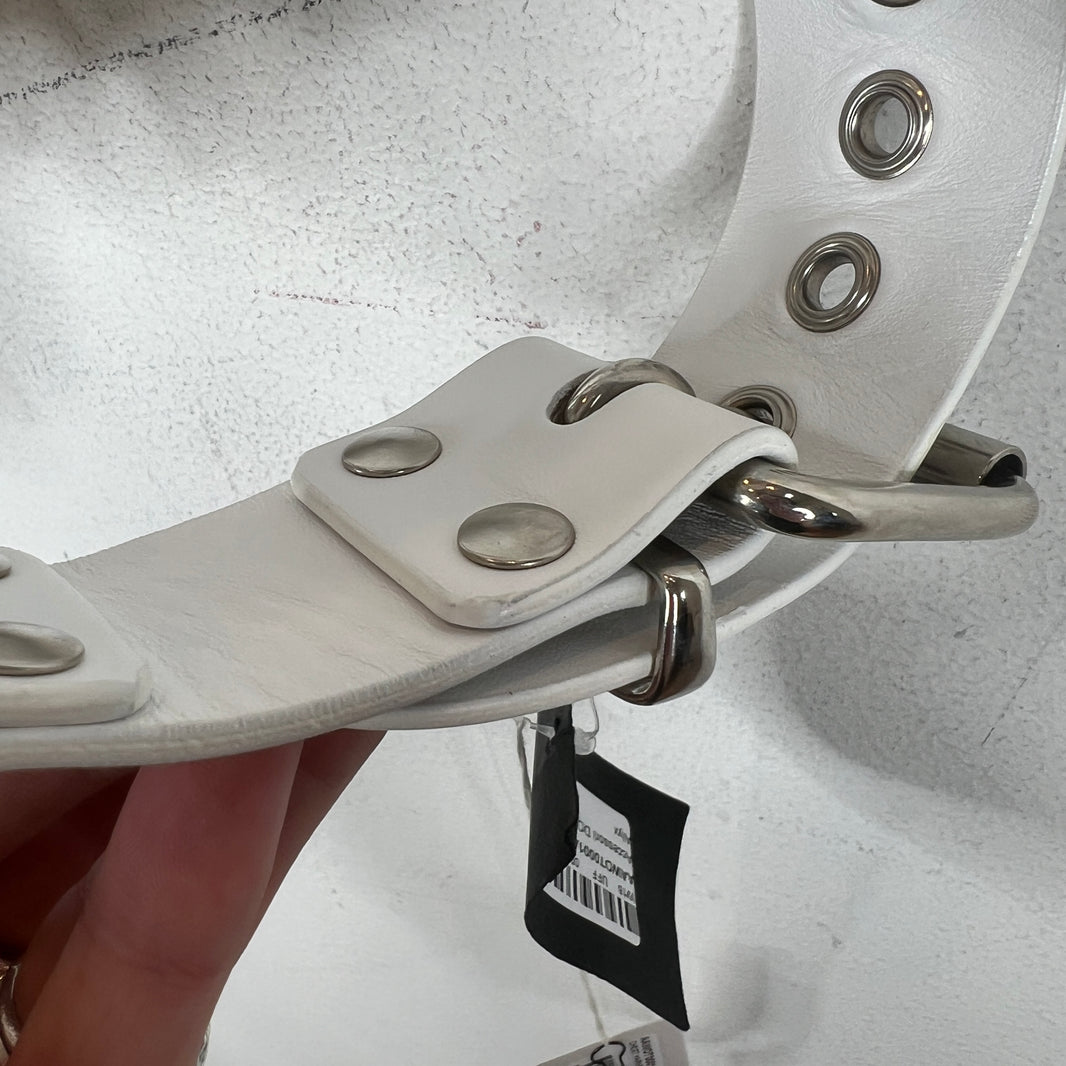 Alyx White Leather Chest Harness