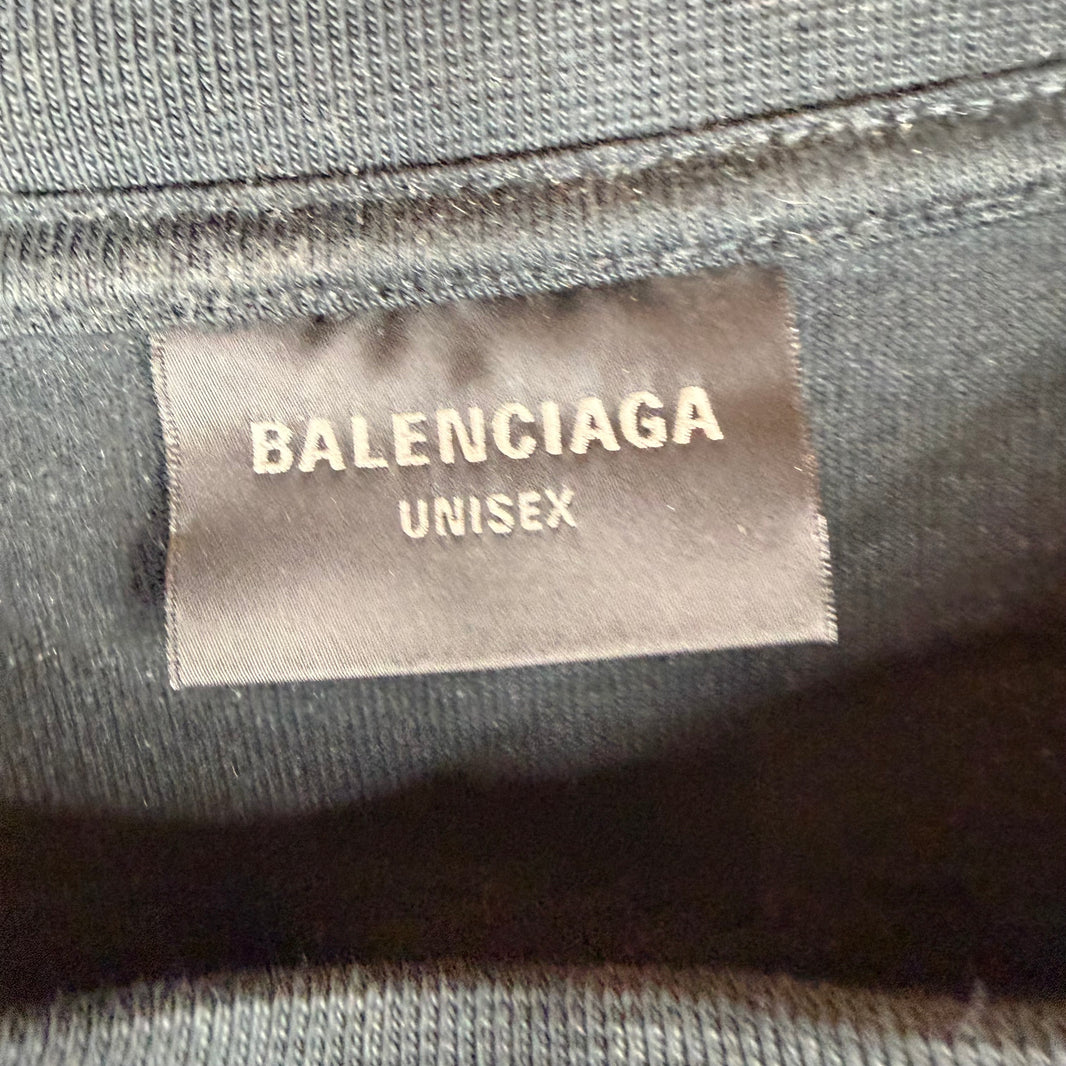 Balenciaga BB Gray/Black T-Shirt