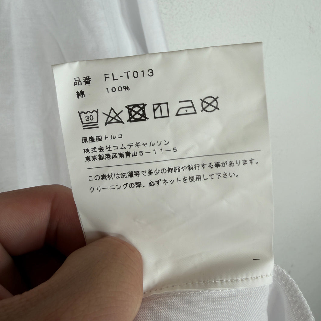 CDG White Lacoste L/S T-Shirt