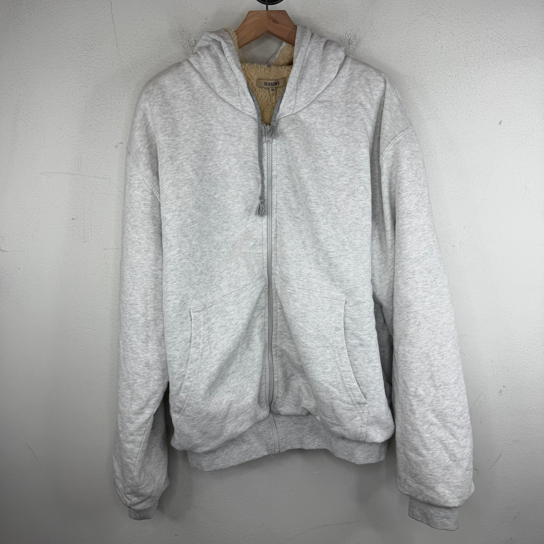 Yeezy Shearling Lined Padded Zip Hoodie