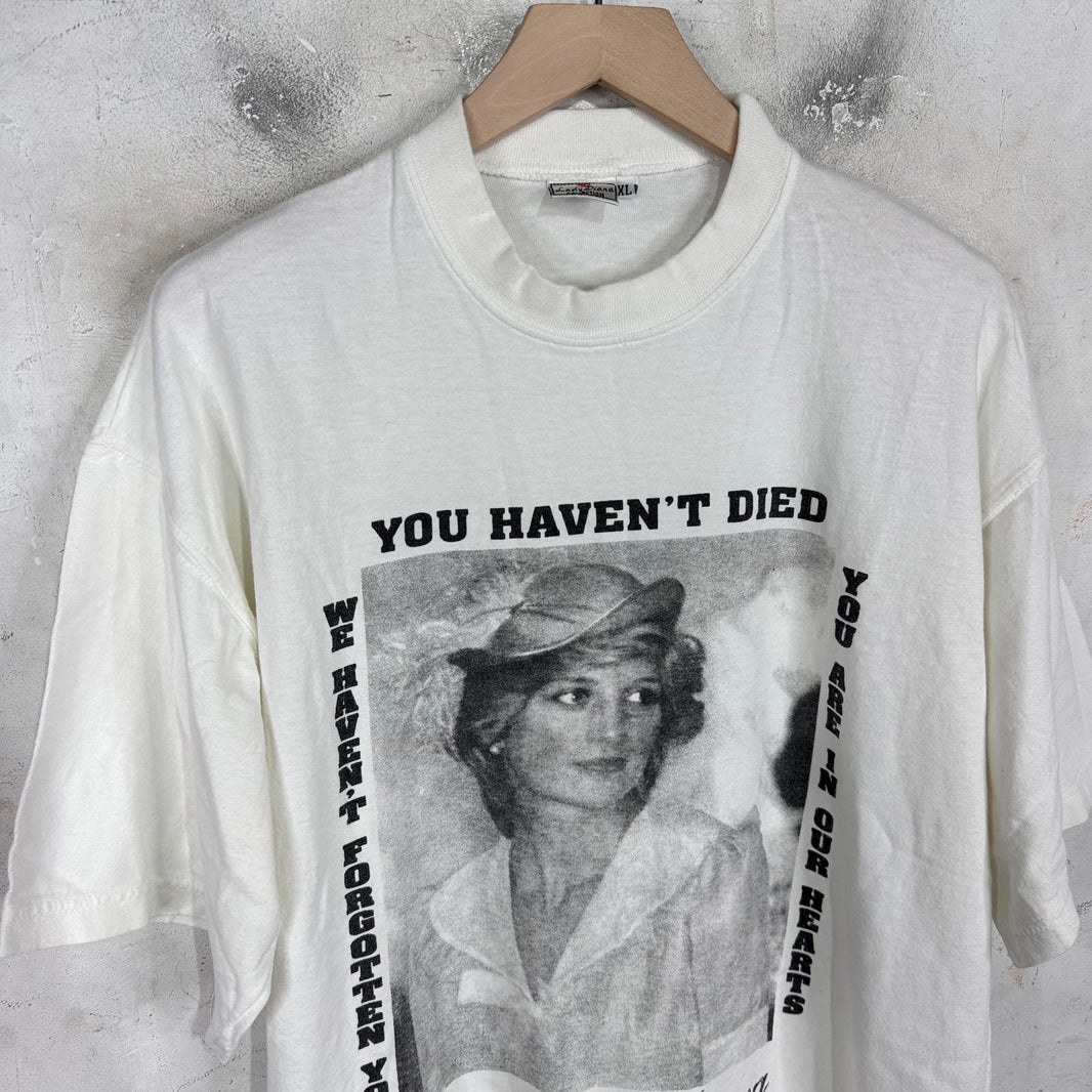 Vintage Princess Diana Died Memorial T-Shirt